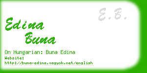 edina buna business card